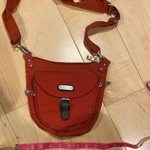 Baggallini Brick Red Crossbody Bag